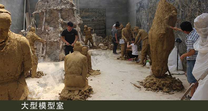銅雕塑模型室，銅雕塑模型